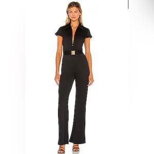 Revolve Walker Jumpsuit in black